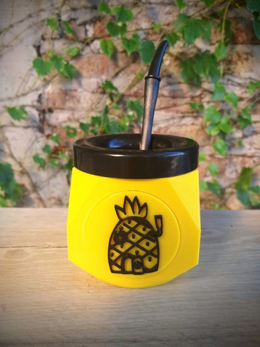 Bob Esponja Mate + Bombilla Ideal Regalo