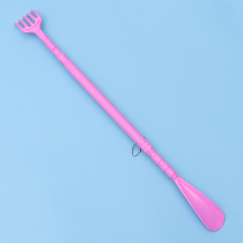Práctica Pinza De Masaje Rosa Para Colgar En Forma De Cuerno