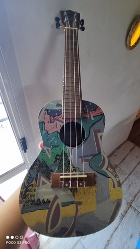Ukelele Concierto Bamboo Con Funda Incluida Usado Ukulele Bu-23 Candy Bamboo