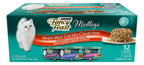 Purina Fancy Feast Medleys Paquete Variado De Alimentos 12pz