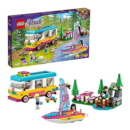 Lego Friends Forest Camper Van Y Velero 41681