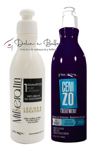 Pack De Shampoo Antifrizz Y Matizador Prokpil  Cenizo 300 Ml