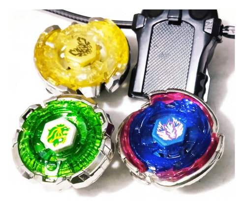 Beyblade Metal Fusion Marca Rapidity Paquete Con 3 De Metal 