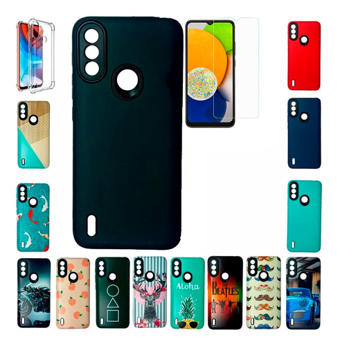 Funda Xiaomi Redmi 12c Protector Mas Vidrio Templado