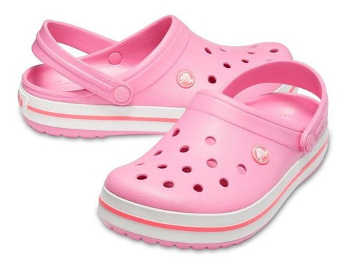 Imagem 4 de 5 de Crocs Crocband - Pink Lemonade/white