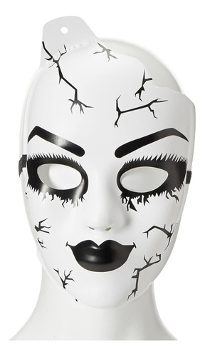 Leg Avenue Women's Doll Mask Costume Accessory, White, One