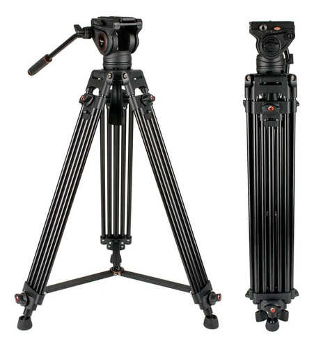 Tripode Triopo Cabezal Video Fluido Dv-965 Con Bolso