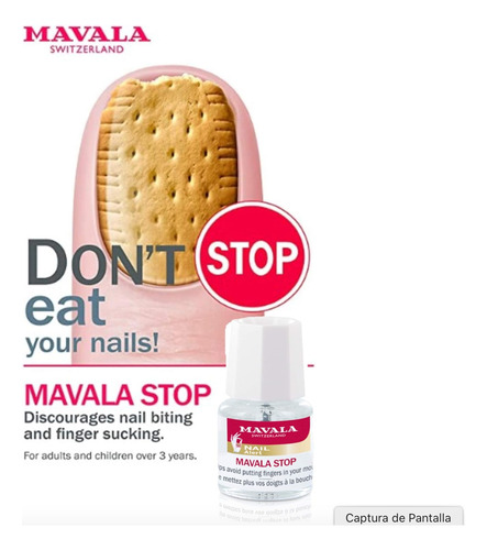 Tratamiento De Esmalte De Uñas Mavala Stop Deterrent 5ml Transparente