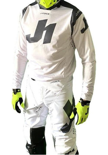 Conjunto Motocross Enduro Atv Factory White Just1
