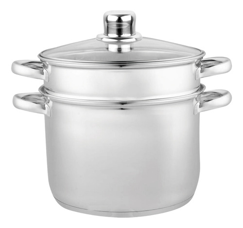 Olla Pastera 8 Lts 4 Piezas Acero Inoxidable Cuori Vaporetto