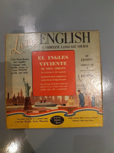 Discos Antiguos Curso De Ingles Con Sus Libros