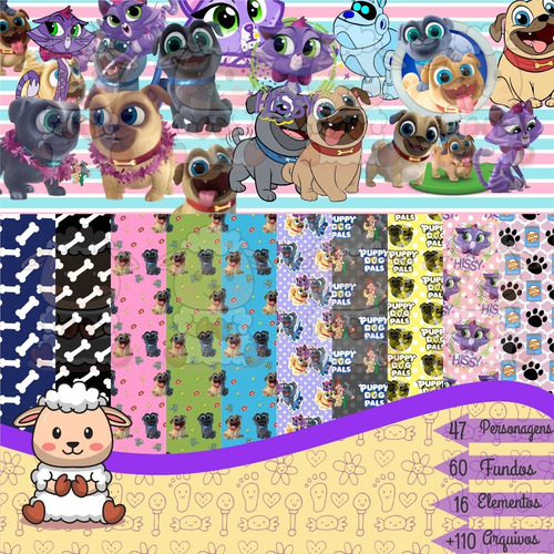 Kit Digital Puppy Dog Pals Png (pague 1 Leve 3)