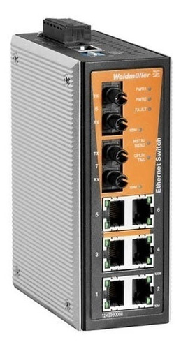 Switch Ethernet Ie-sw-vl08mt-6tx-2st Weidmuller 1240990000