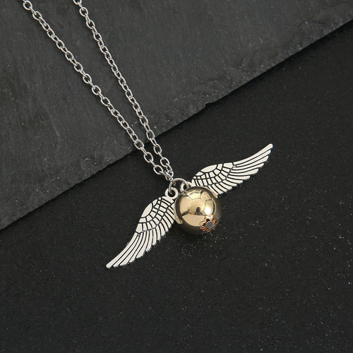 Juego De 4pzs De Joyas De Harry Potter Collar+pulsera Snitch