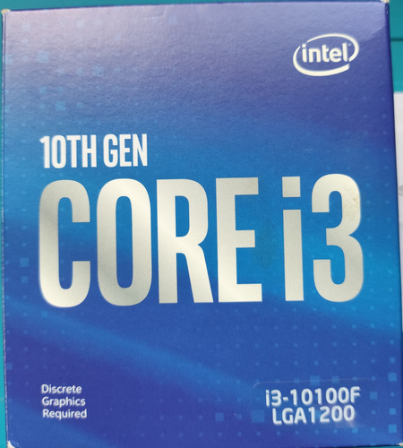 Procesador Intel Core I3-10100f (Usado)