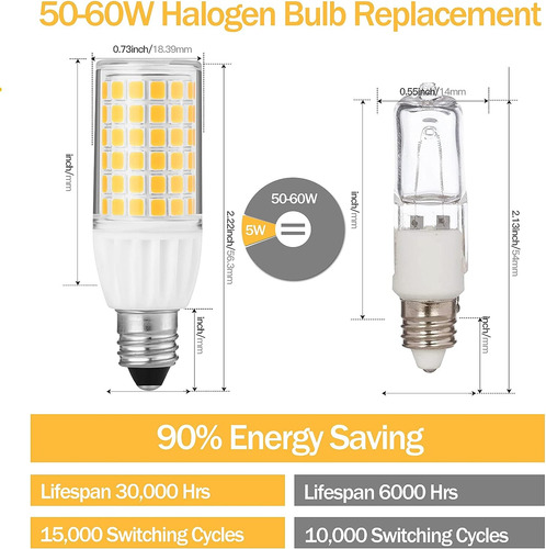Bombilla Liderado Regulable T4 Jde11 De 120 V, 5 W, 50 W, Eq