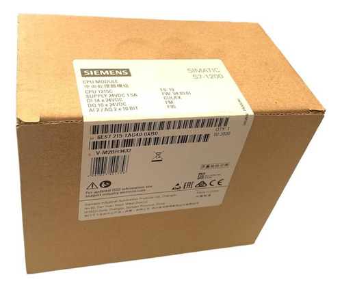Siemens 6es7215-1ag40-0xb0 Simatic S7-1200