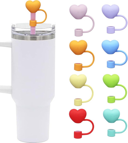 Funda Para Popote De 9-10 Mm De Silicona Reutilizable