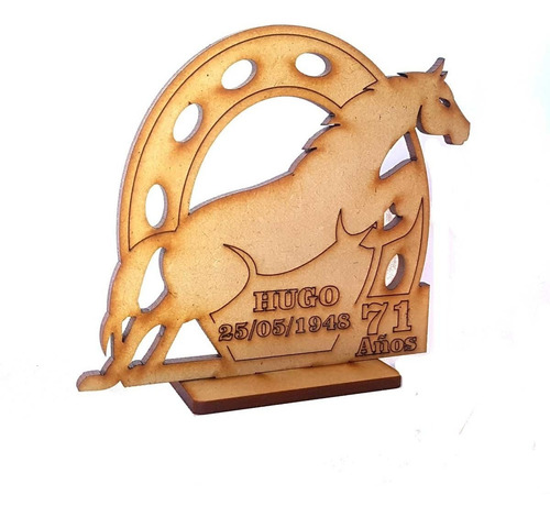 Imagen 3 de 4 de 80 Souvenirs Fibrofacil Caballo Y Herradura Cumpleaños