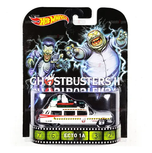 Hot Wheels Ghostbusters 2 Ecto-1 2014 Retro Caca Fantasmas