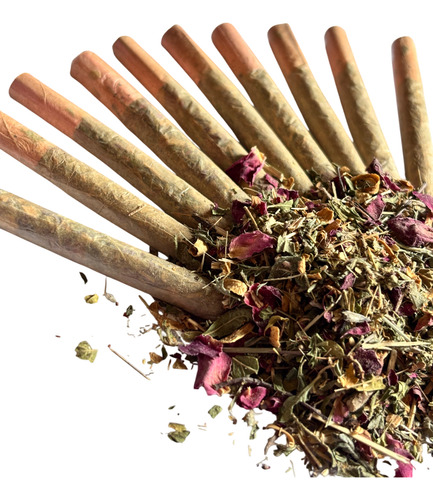 Cigarros Herbales Para Colicos De Damiana, Limón, Rosas