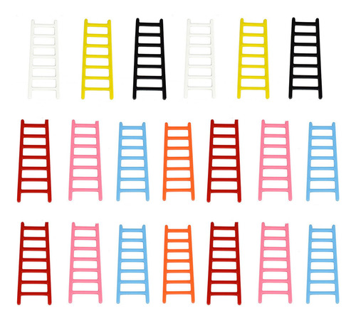 2 X 20 Piezas 1/12 Escalera De Casa De Muñecas Muebles En