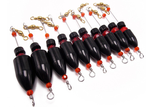 10pcs Carolina Rigs Preparado Pesca Laton Peso