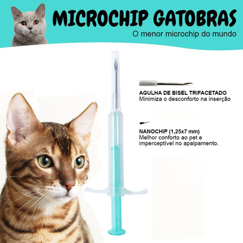 Nanochip Gatobras (1,25x7) E Medal Geocalização - 01 Peça