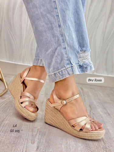 Sandalias Plataforma Yute De Damas Nueva Colección