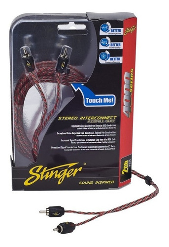 Adaptador Plug A 2 Rca De Audio Stinger Serie 4000 Si436