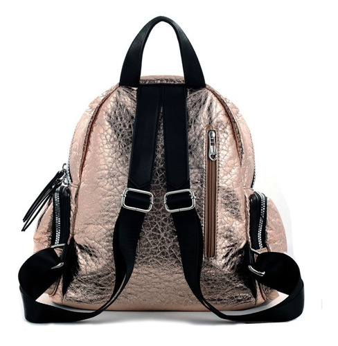Mochila Metalizada Mujer Squash 88233 Mapleweb Cuotas