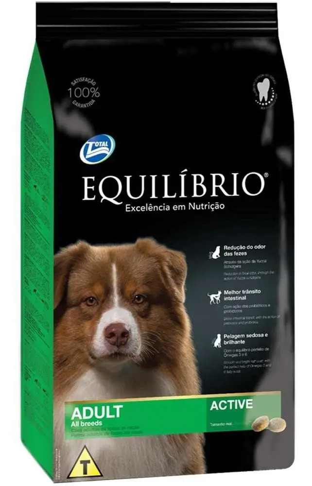 Ração Equilíbrio Cães Adultos Raças Médio 15kg