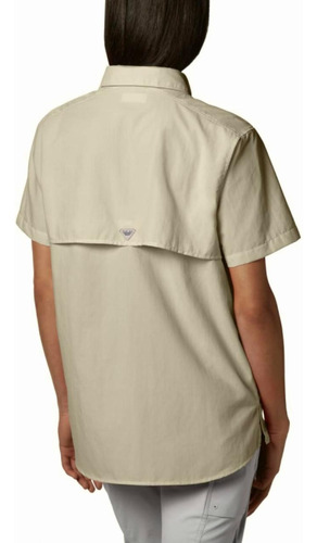 Columbia Women's Bahama Short Sleeve Fishing Shirt (fossil,