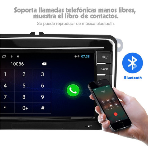 Estéreo Para Vw/volkswagen/golf/polo/vento/seat/leon/skoda.
