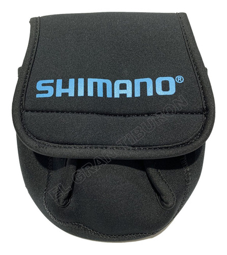 Funda Neoprene P/reeles Shimano Spinnin Medida Del 2000-6000 Color Negra