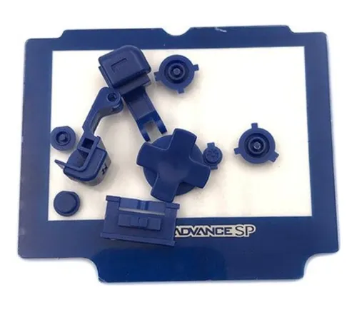 Plástico Lente Frontal + Botones Para Gameboy Advance Sp Gba