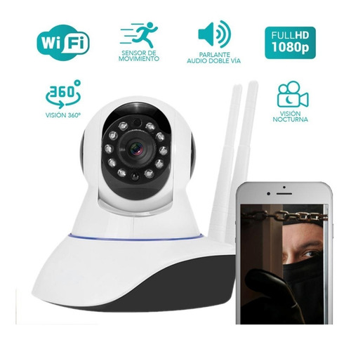 Imagen 8 de 10 de Pack 2 X Cámara Ip Hd Wifi Motorizada Micro Sd Vision Noctur