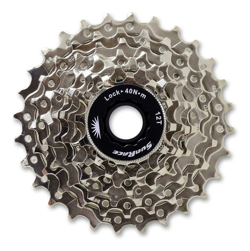 Piñon Sunrace Csm63 7-speed Cassette 12-28t. Nickel