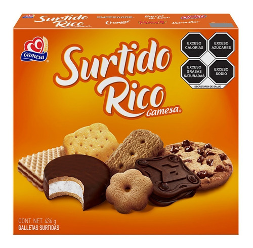 Galletas Gamesa Surtido Rico 436 G