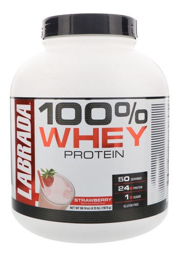 Proteina Labrada 100% Whey 4.13 Libras 50 Servicios