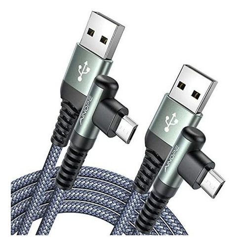 Cable De Carga Micro Usb Ainope [paquete De 2]  Cable Micro