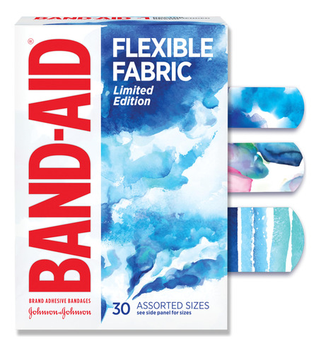 Band-aid Vendajes De Tela Flexibles De Marca, Color De Agua,