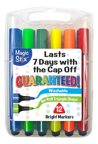 12 Marcadores Lavables The Pencil Grip Magic Tri Stix