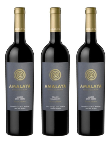 Combo Amalaya Gran Corte (cabernet Franc-malbec) X3 Zetta