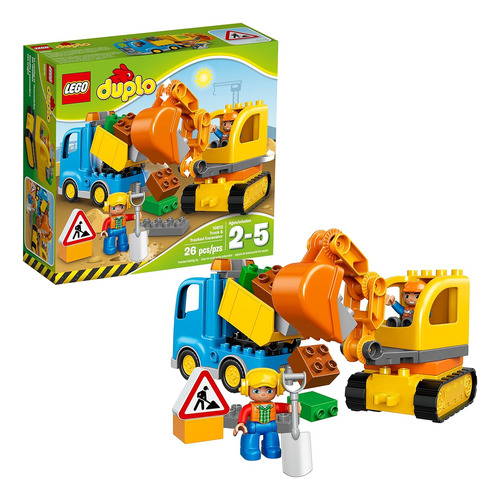 Lego Duplo Town Camión Y Excavadora De Orugas 10812 Camión V