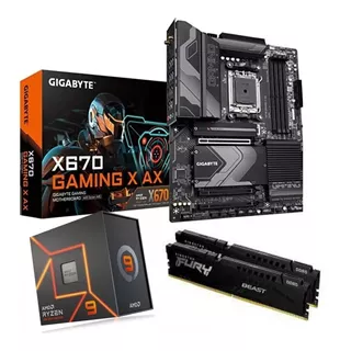 Kit Amd Am5 Ryzen 9 7900x X670 Gaming X Ax 64gb Ddr5 Fury