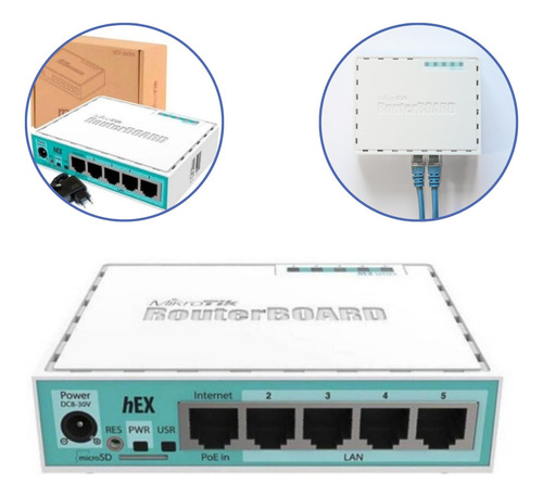 Roteador Mikrotik - Routerboard Rb 750gr3 Hex 880mhz 256mb