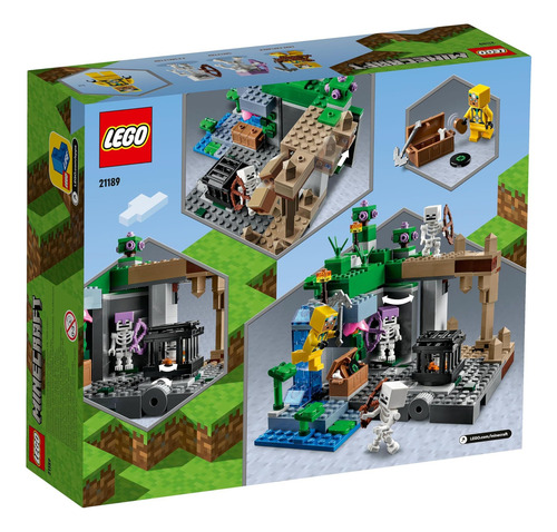 Lego Minecraft La Mazmorra Del Esqueleto Con Cuevas, Figuras