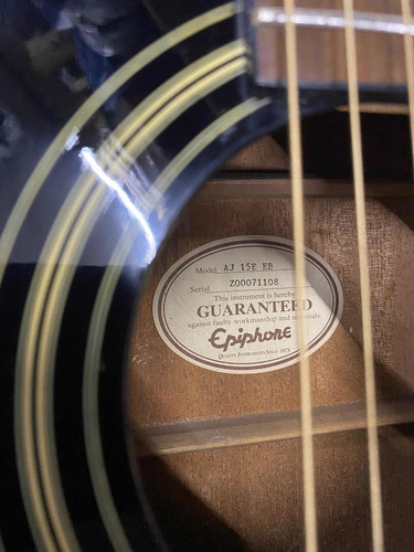 Raridade Violao EpiPhone Gibson Aj15e Shadow Novo Mostruario