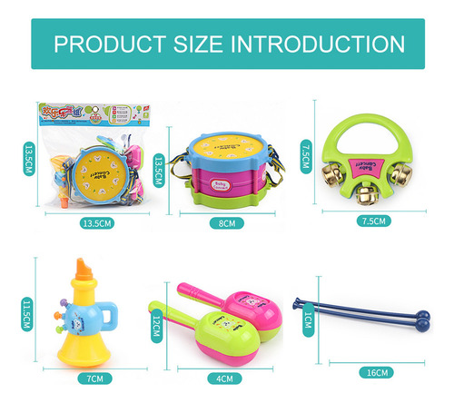 ** Juguete De Tambor For Niños - Set De Juguetes